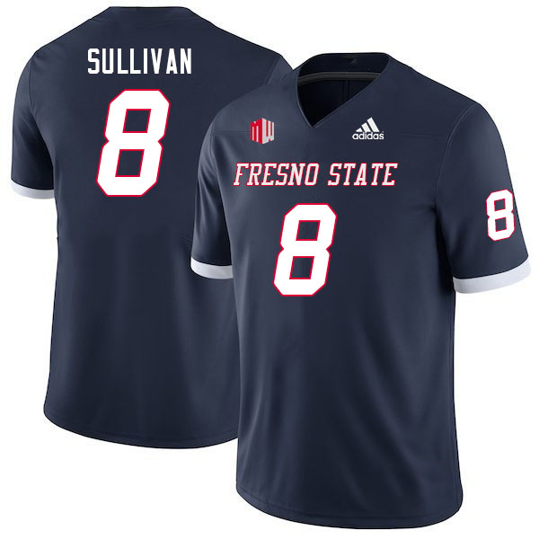 Men #8 Antoine Sullivan Fresno State Bulldogs College Football Jerseys Stitched Sale-Navy